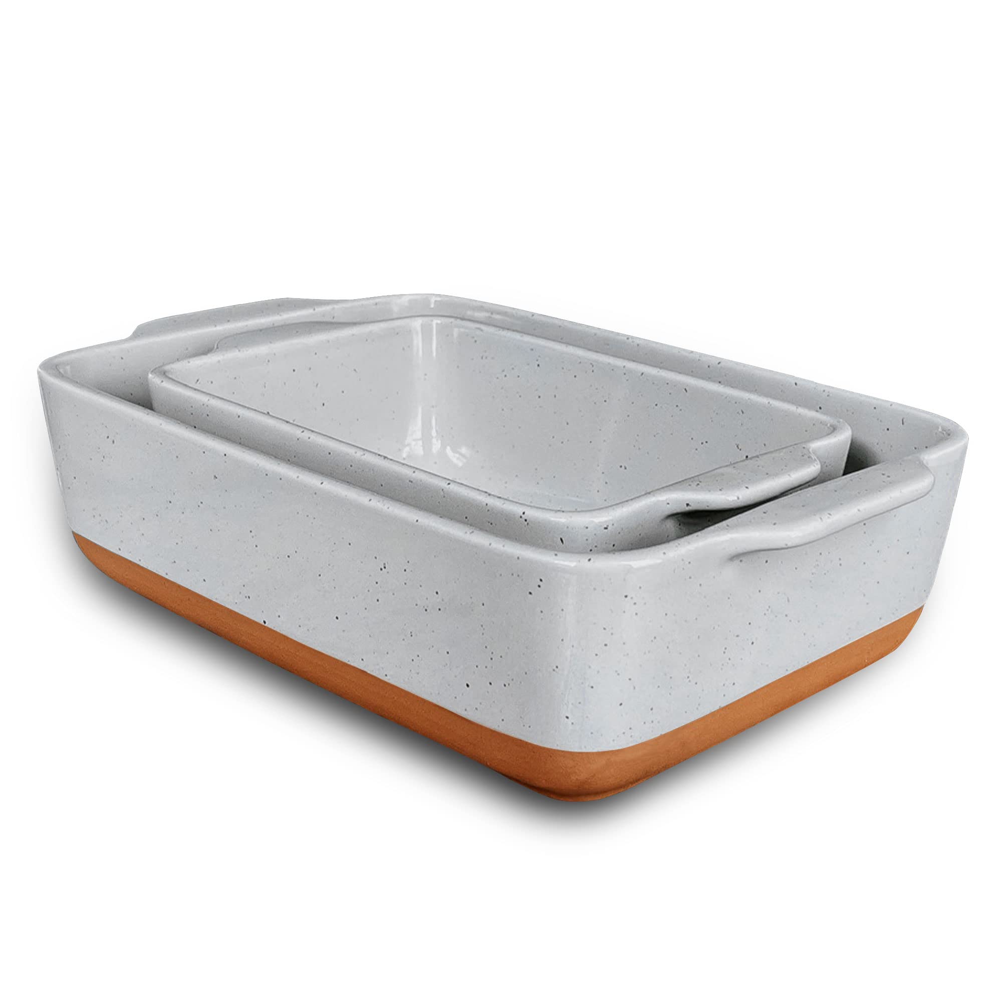 Amazon.com: Mora Ceramic Set of 2 Baking Dishes For Casserole